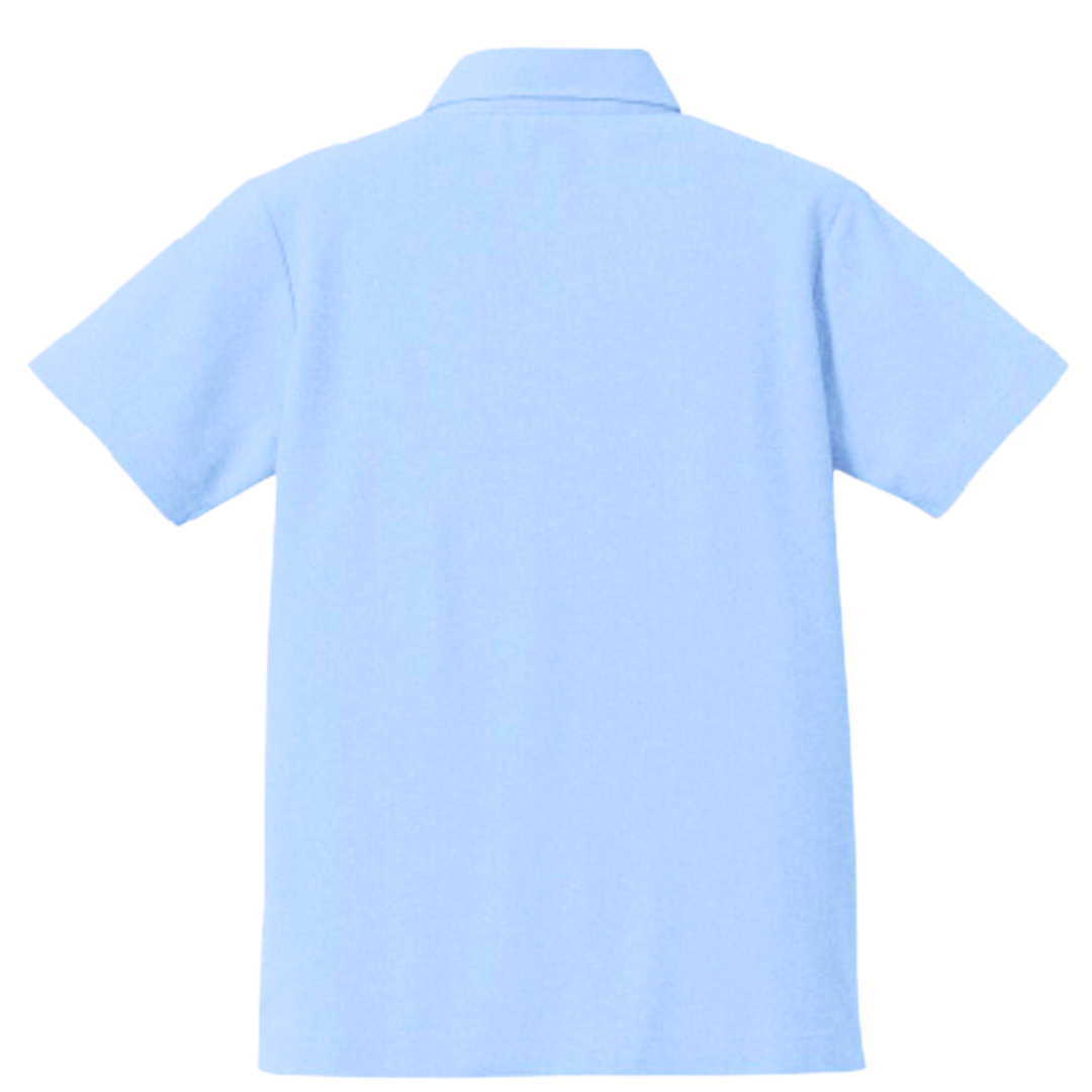EQUILENGE公式 シンプルポロシャツ【サックスブルー】