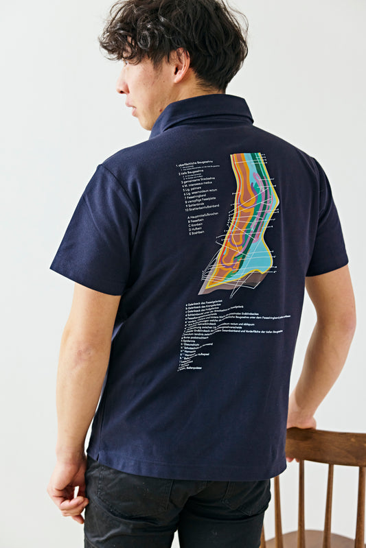 EQUILENGE公式 【馬の脚】解剖学デザイン ポロシャツ