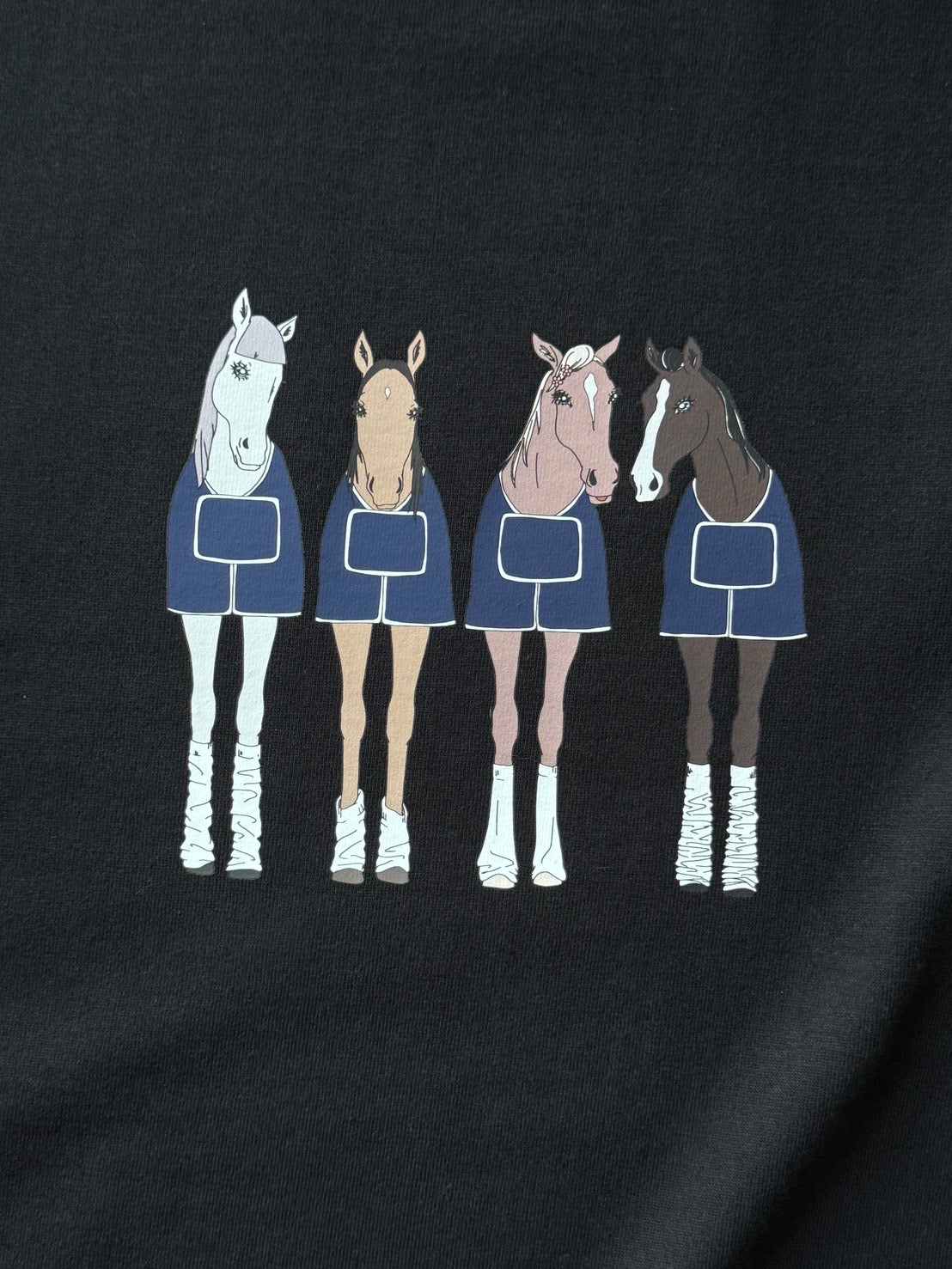 long-sleeve T-shirts|4頭のギャルみのある馬