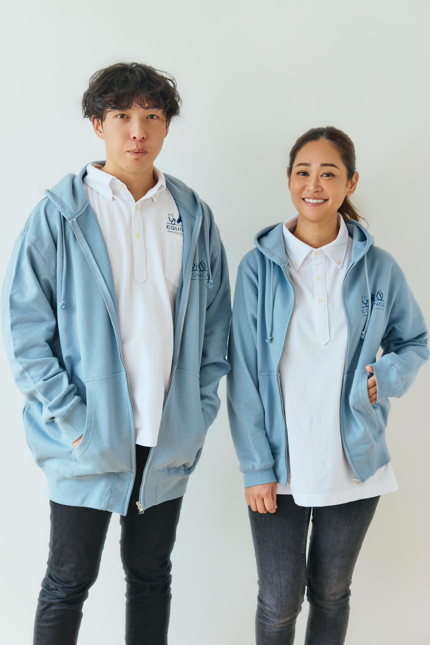 EQUILENGE公式 シンプルポロシャツ【白】