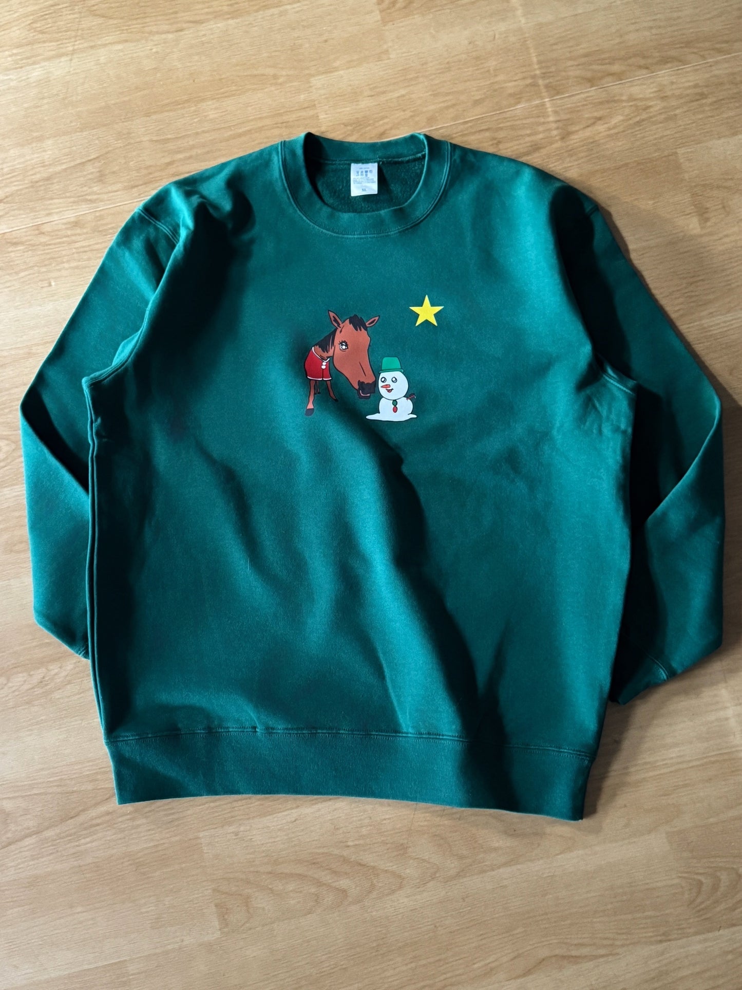 12月20日までの限定商品🎄 ★Christmas★馬と雪だるまのスウェット