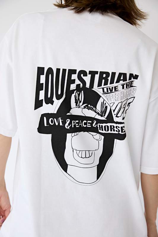 Season's pick! 【BIG TEE /バックプリント】LIVE the EQUESTRIAN LIFE