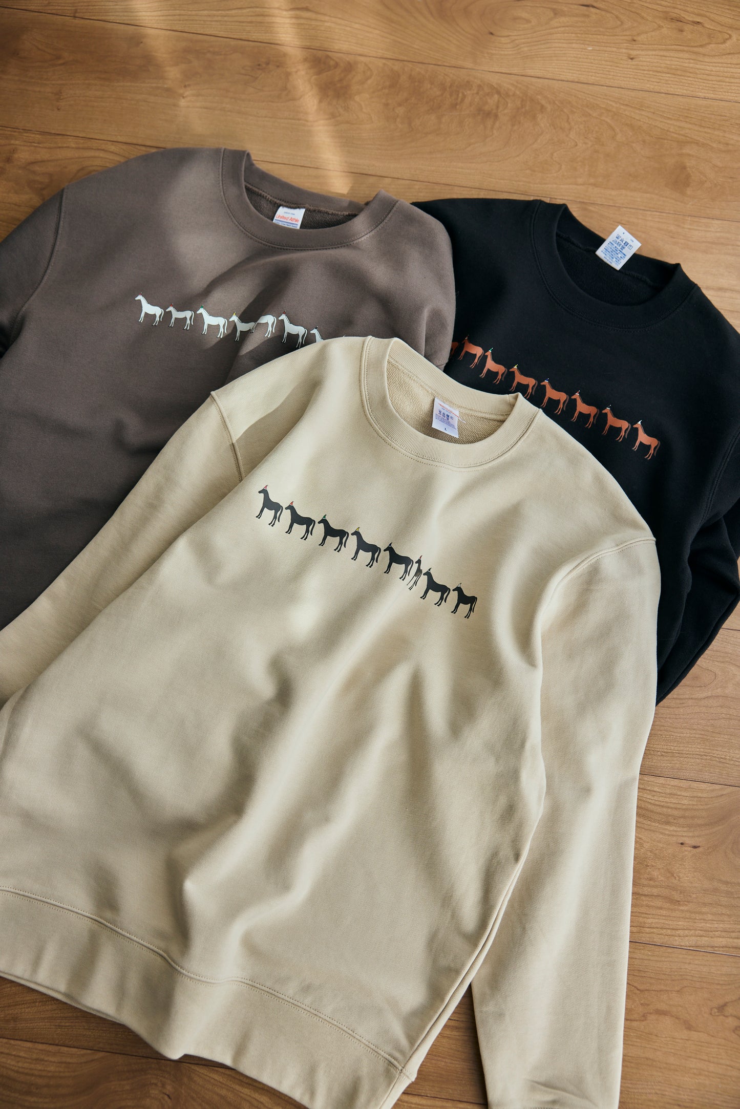 sweat tops｜新馬たちの行進
