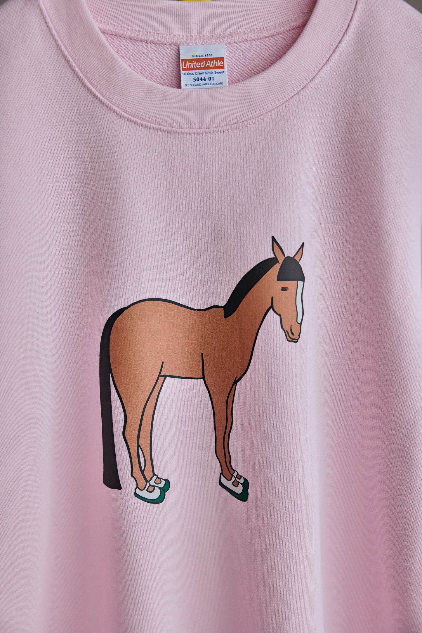 Horse in sandals