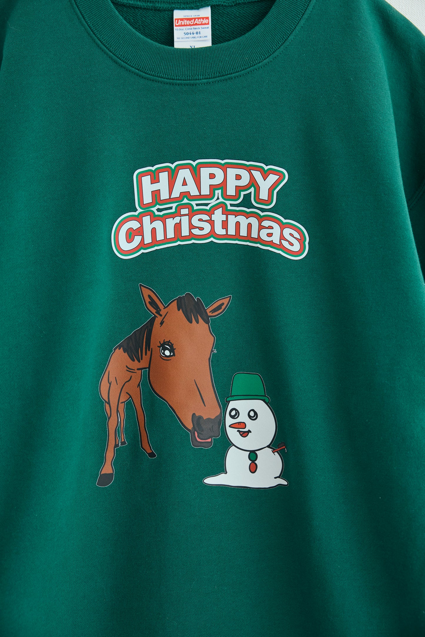 Parent-child coordination ★ Christmas ★ Horse and snowman sweatshirt