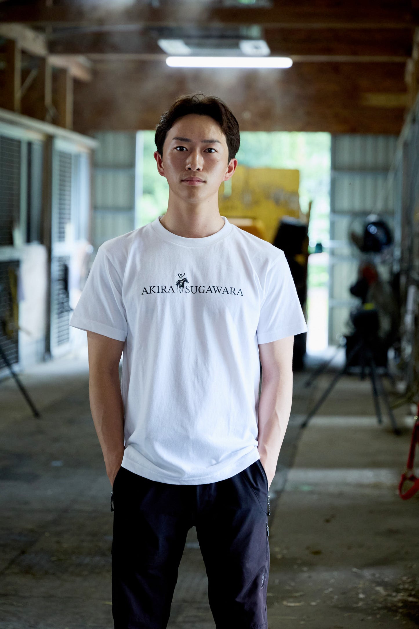菅原明良騎手コラボ　にんじんプレゼントTシャツ2025 【白】