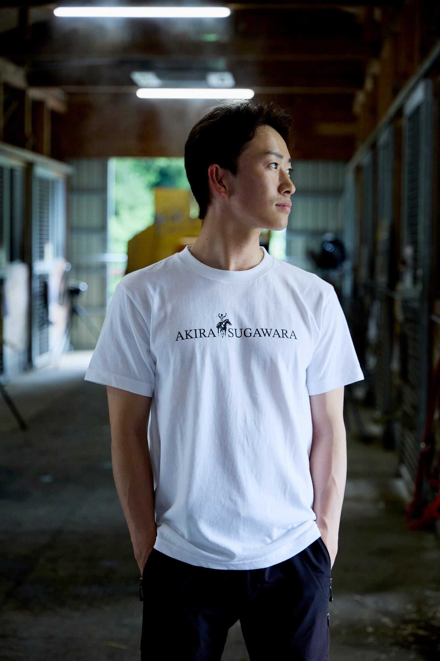 菅原明良騎手コラボ　にんじんプレゼントTシャツ2025 【白】