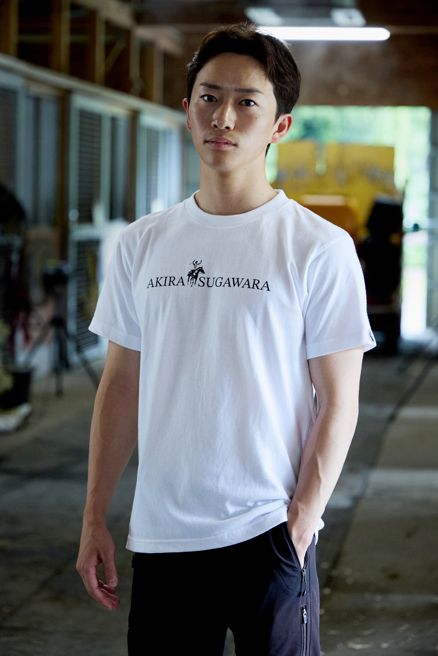 菅原明良騎手コラボ　にんじんプレゼントTシャツ2025 【白】