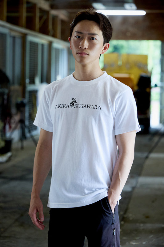 菅原明良騎手コラボ にんじんプレゼントTシャツ2025 【白】