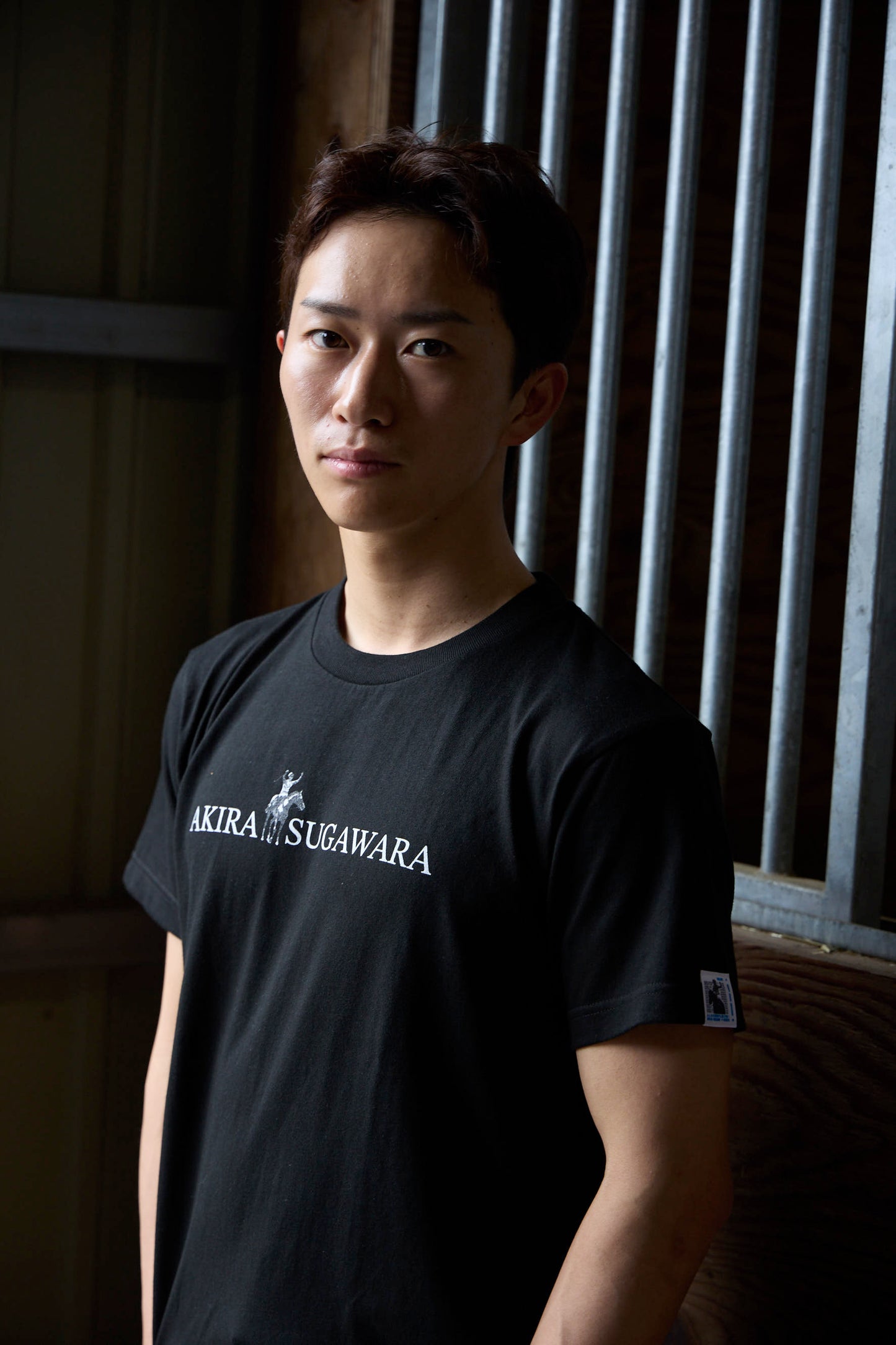 菅原明良騎手コラボ　にんじんプレゼントTシャツ2025【黒】