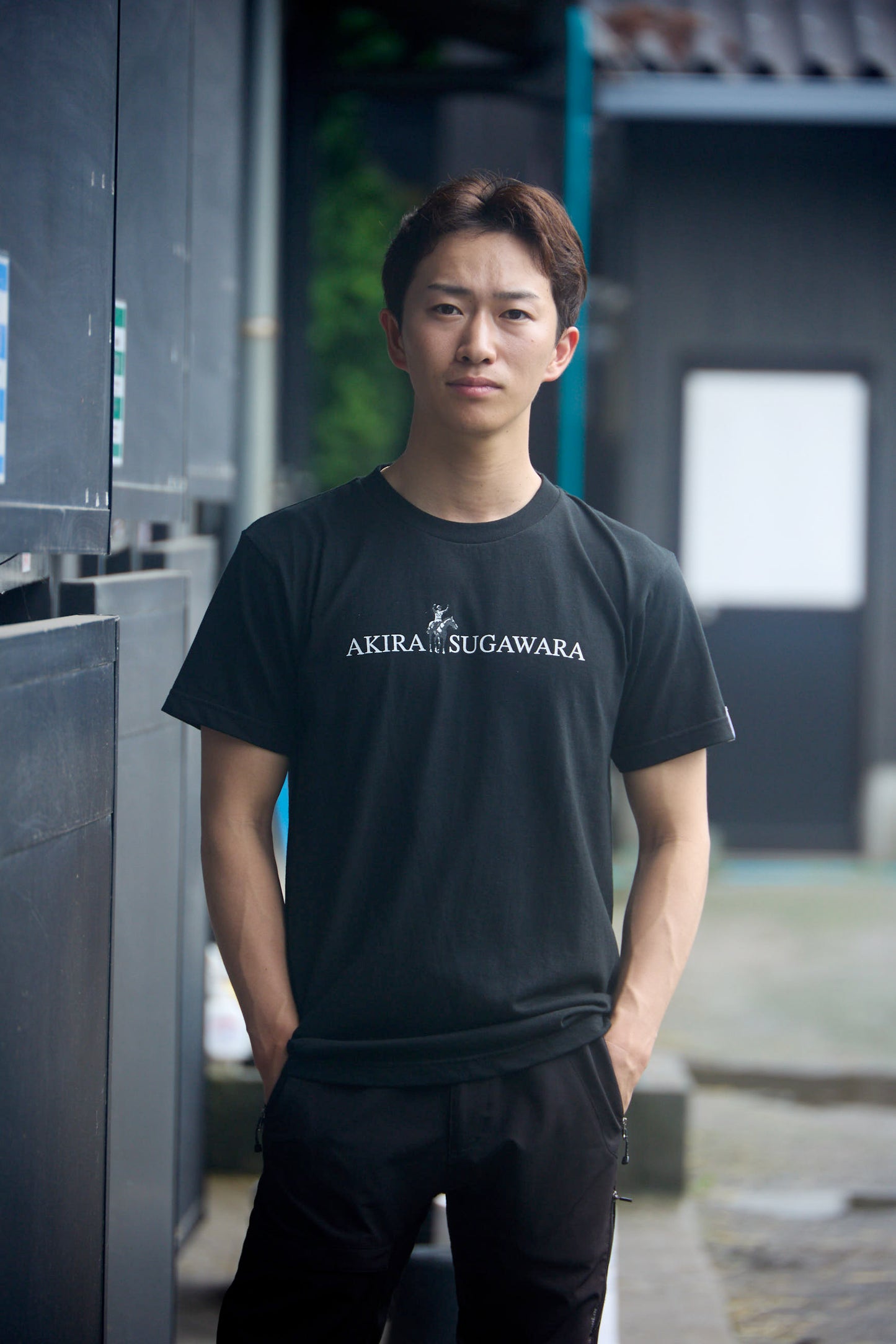 菅原明良騎手コラボ　にんじんプレゼントTシャツ2025【黒】