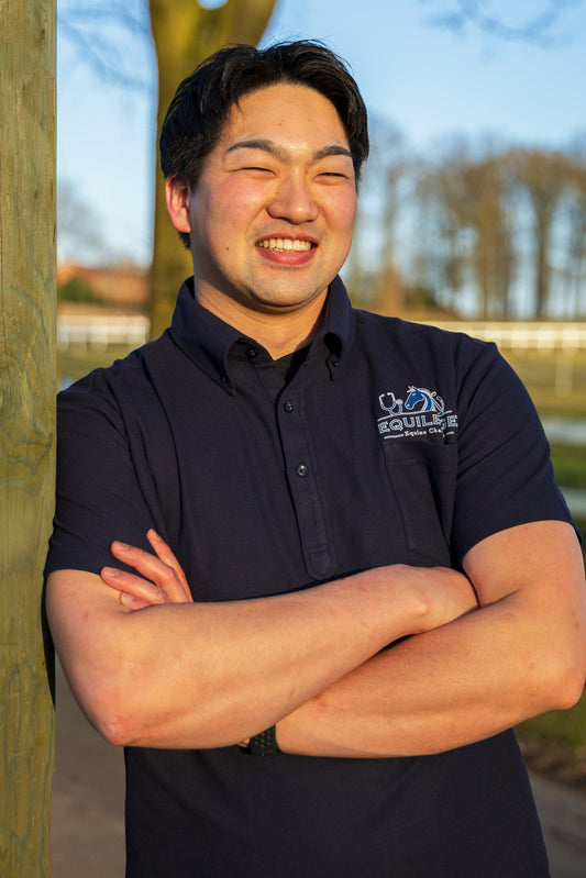 EQUILENGE公式　シンプルポロシャツ【ネイビー】