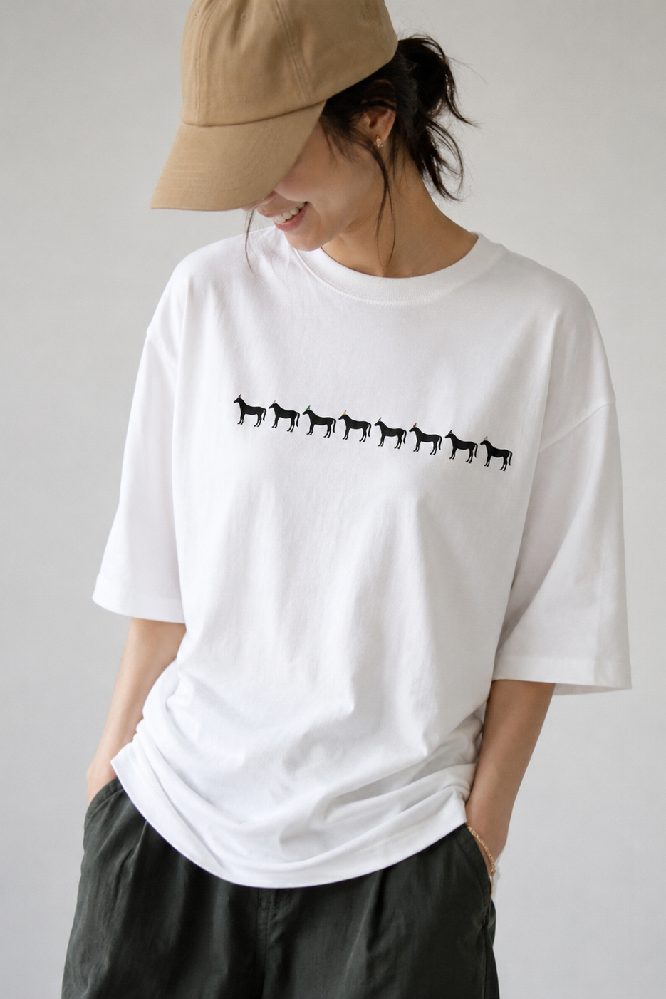 ◾️SMPLE 特別SALE◾️新馬たちの行進［BIG TEE ］