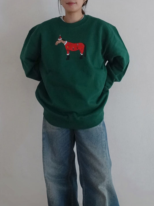 12月20日までの限定商品🎄 X'mas ロンパースを着た馬