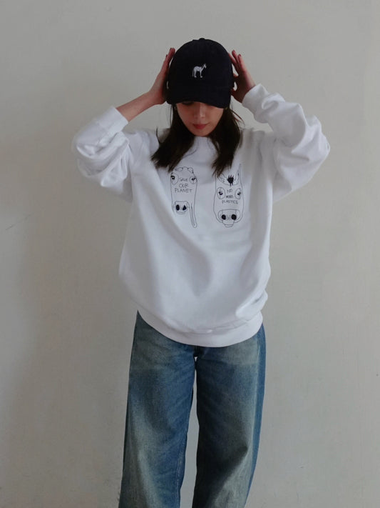 sweat tops｜SAVE OUR PLANET｜NO MORE PLASTICS