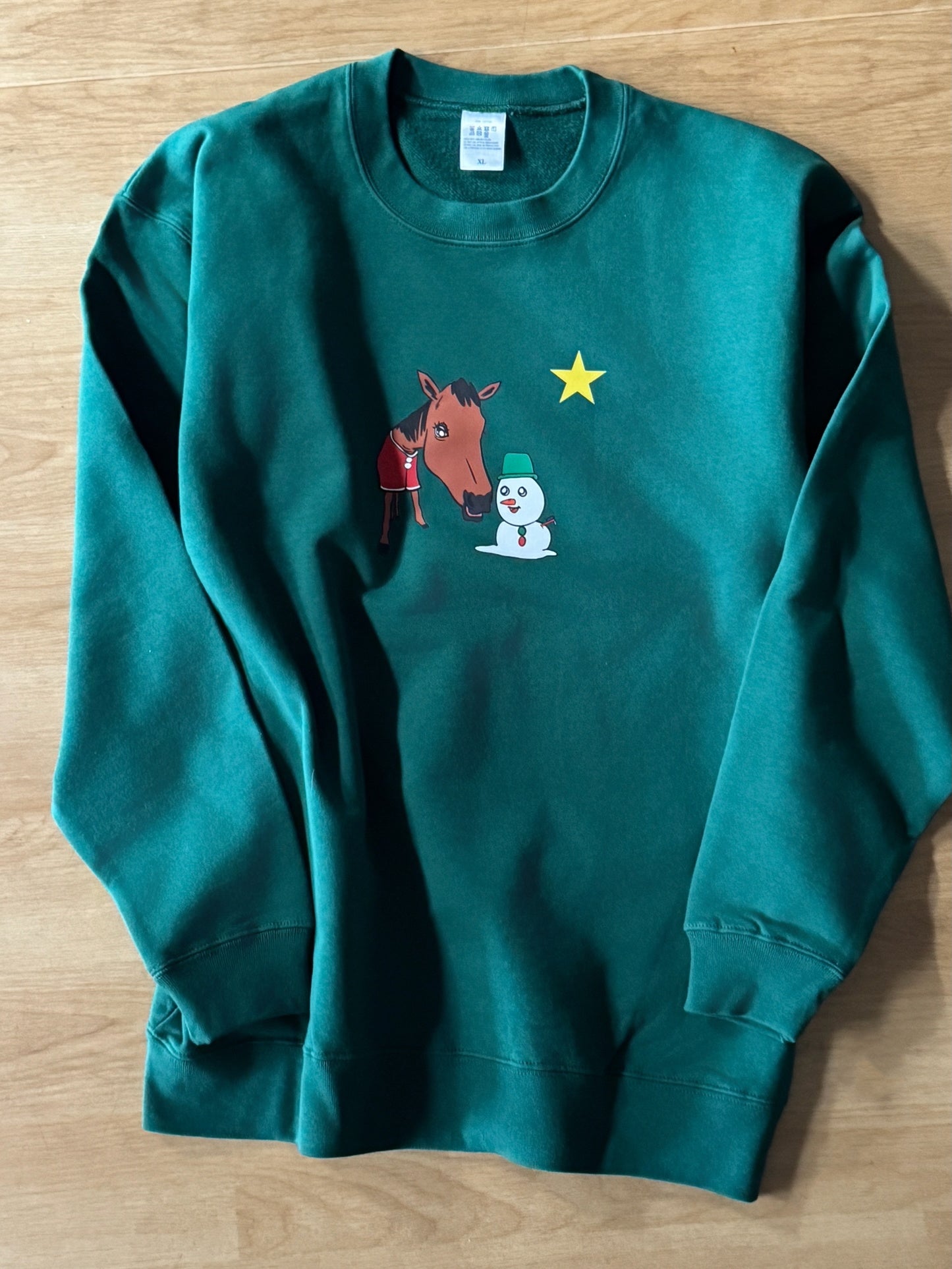 12月20日までの限定商品🎄 ★Christmas★馬と雪だるまのスウェット