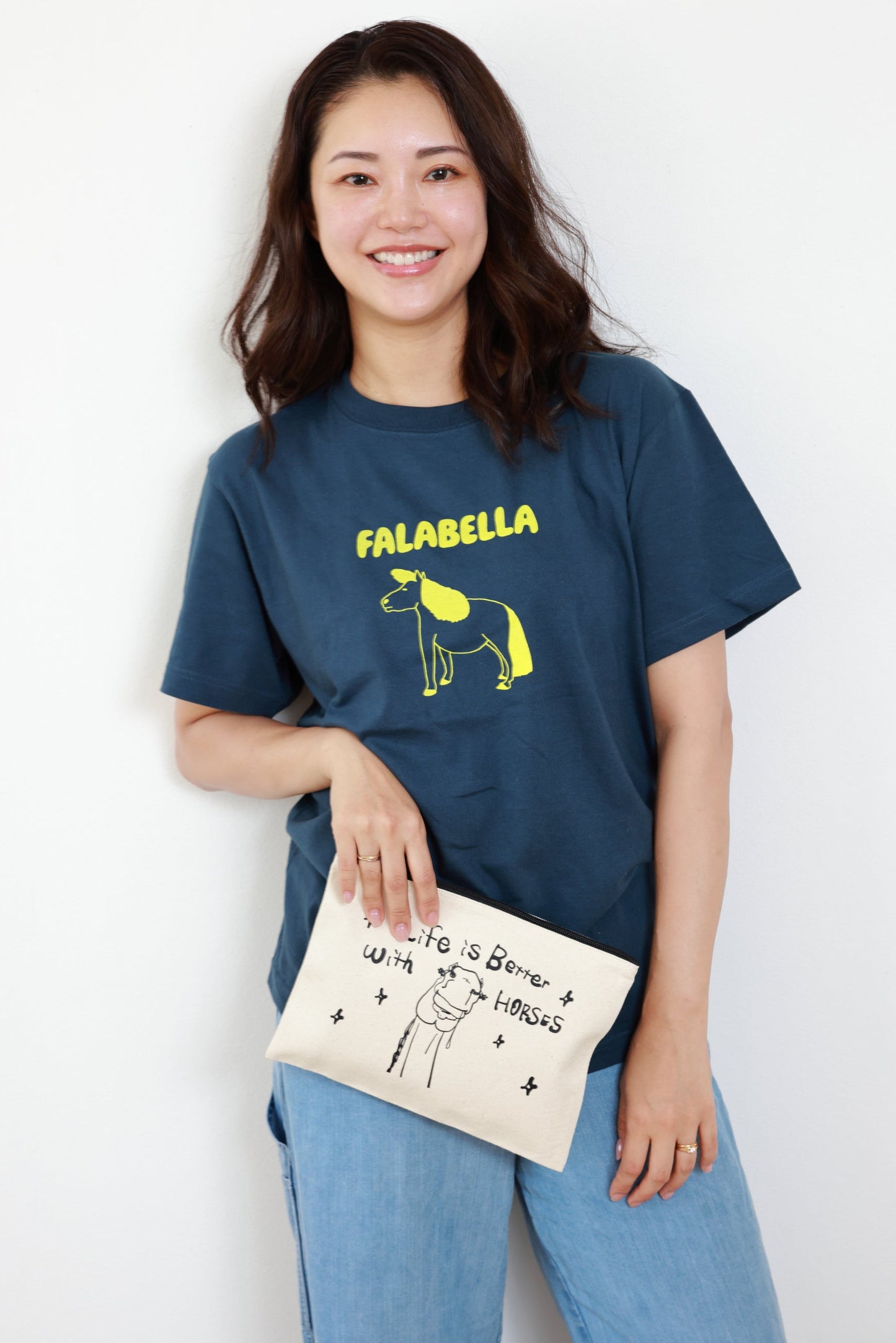 pouch｜Life is Better With Horsesスクエアポーチ